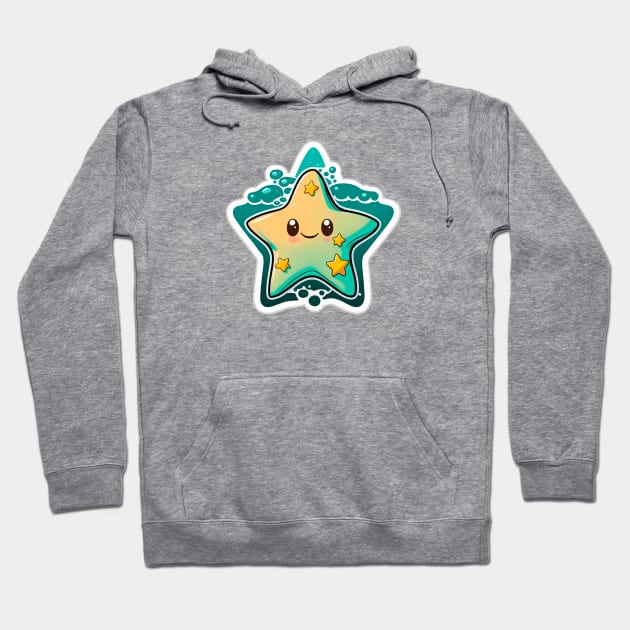 Cute sea star Hoodie by NATLEX